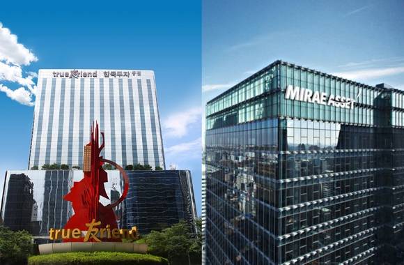 (좌)한국투자증권 (우)미래에셋증권 [사진=각 회사]