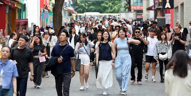 서울 명동 거리의 모습. 사진=최혁 한국경제신문 기자