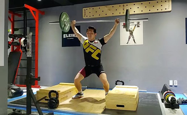 문기범이 2020년 1월 UFC 데이나 화이트 회장 컨텐더 시리즈 아시아 에디션 참가를 위해 훈련하고 있다. 사진@korean_jigsaw