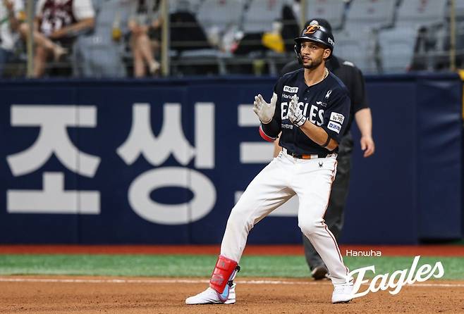 한화 리베라토는 화끈한 공격력을 앞세워 타선에 활력을 불어넣고 있다. 특히 득점권에서 결과를 만들며 상승세에 큰 힘이 됐다. 사진제공｜한화 이글스