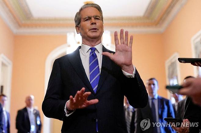 베선트 미국 재무부 장관 [로이터 연합뉴스 자료사진. 재판매 및 DB 금지]