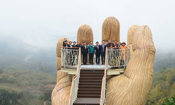 거창 산림레포츠파크 준공식 모습.