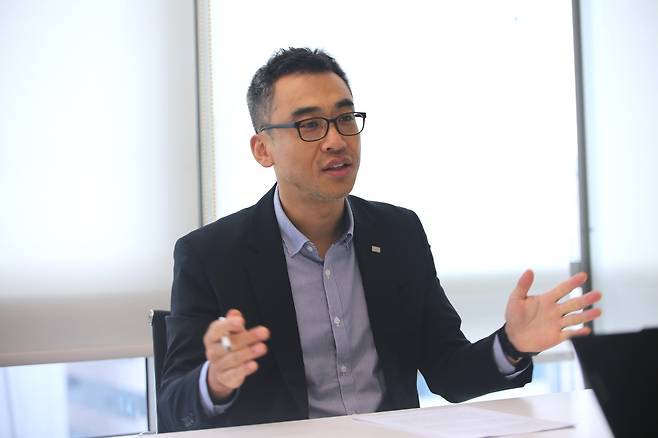 권태오 미래에셋자산운용채권운용2본부 채권운용2팀장(이사)이 지난 7일 뉴스1과 인터뷰를 하고 있다.(미래에셋자산운용 제공)