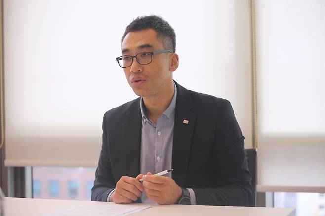 권태오 미래에셋자산운용채권운용2본부 채권운용2팀장(이사)이 지난 7일 뉴스1과 인터뷰를 하고 있다.(미래에셋자산운용 제공)