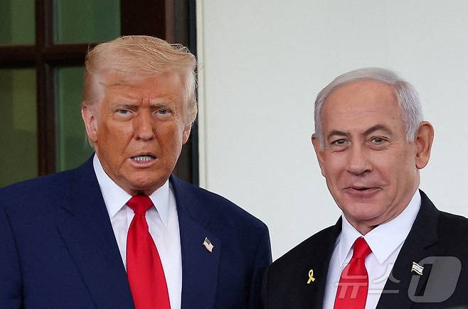 도널드 트럼프 미국 대통령과 베냐민 네타냐후 이스라엘 총리. ⓒ 로이터=뉴스1 ⓒ News1 윤다정 기자