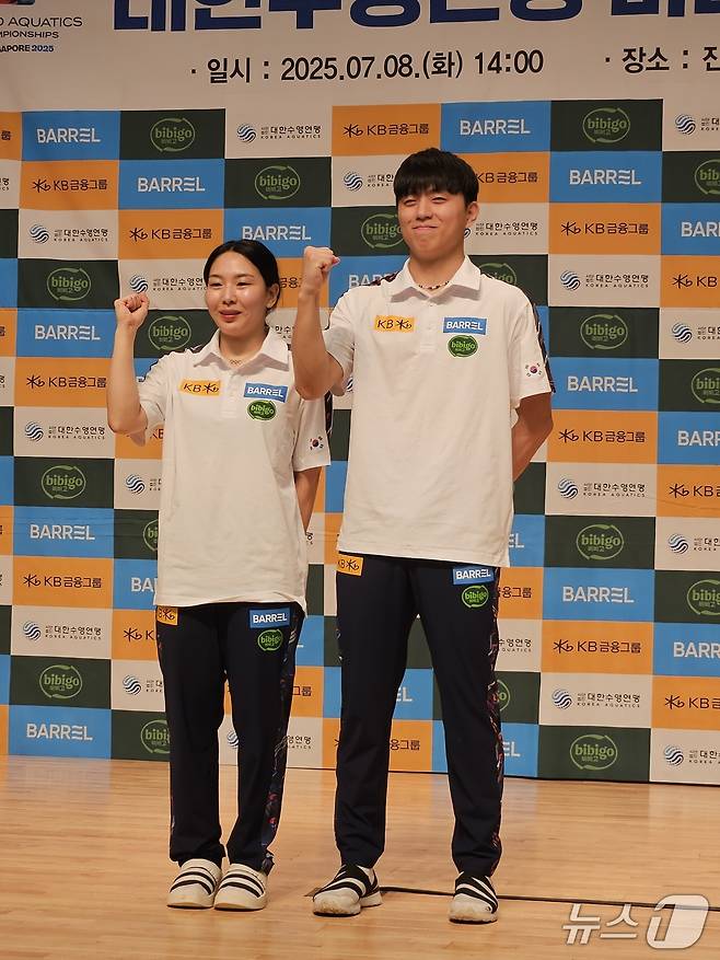 다이빙 국가대표 김수지(왼쪽)와 이재경 ⓒ News1 안영준 기자