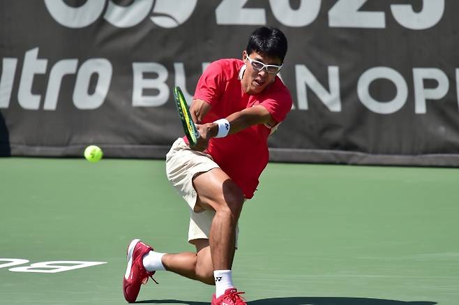 올해 부산오픈챌린저 8강에 오른 정현