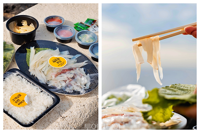 회를 포장해 해변에서 맛봐도 좋다./.사진-제주관광공사