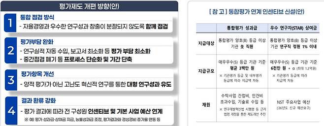 평가구조 개편안. NST