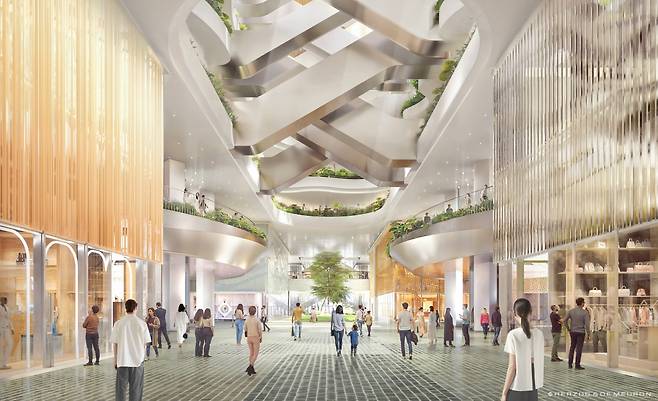 더현대 광주 내부 투시도. 광주광역시 제공