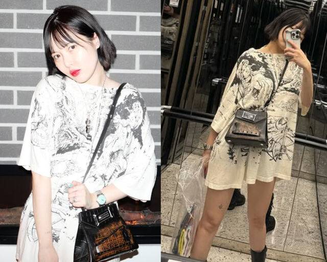 현아와 용준형은 '캐서린 번하드' 개인전을 관람했다. / 현아 소셜미디어 캡처