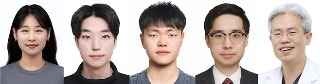 경희대 연구팀. 좌측부터 우세린 연구교수, 황승하 연구원, 조재형 연구원, 연동건 교수, 이상열 교수