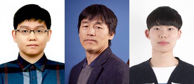 [울산=뉴시스] 구미현 기자 = UNIST 연구진. 사진 좌측부터 김경환 연세대학교 물리학과 교수, 박노정 UNIST 물리학과 교수, 김범섭 UNIST 물리학 박사(現 펜실베니아대학교 박사후 연구원). photo@newsis.com *재판매 및 DB 금지