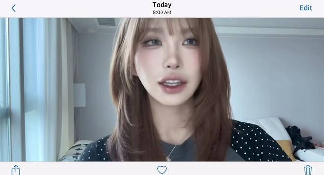 [서울=뉴시스] 최준희가 지난 7일 본인 인스타그램에 광대, 눈 성형수술 후기를 밝혔다. (사진=최준희 인스타그램 캡처) 2025.07.08. photo@newsis.com *재판매 및 DB 금지