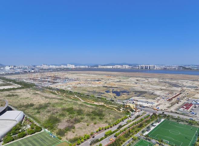 인천 송도11공구 전경. 인천경제청 제공