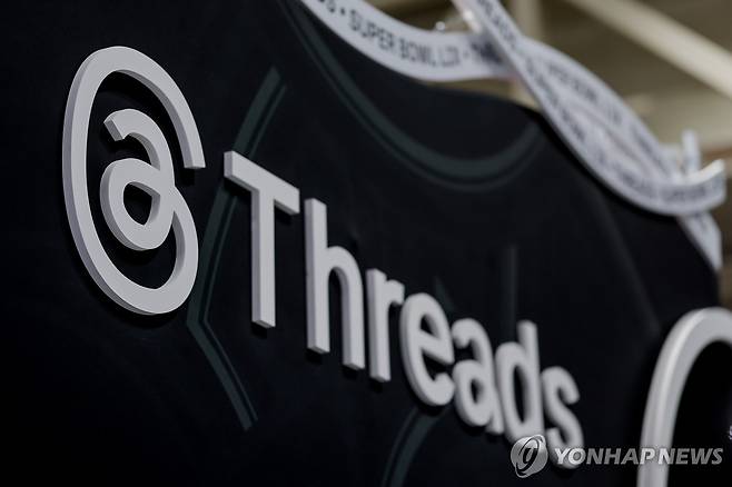 스레드 로고 [EPA 연합뉴스 자료사진. 재판매 및 DB 금지]