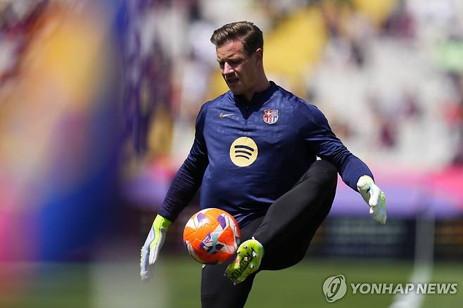 바르셀르나 골키퍼 슈쳉스니. [EPA=연합뉴스 자료사진]