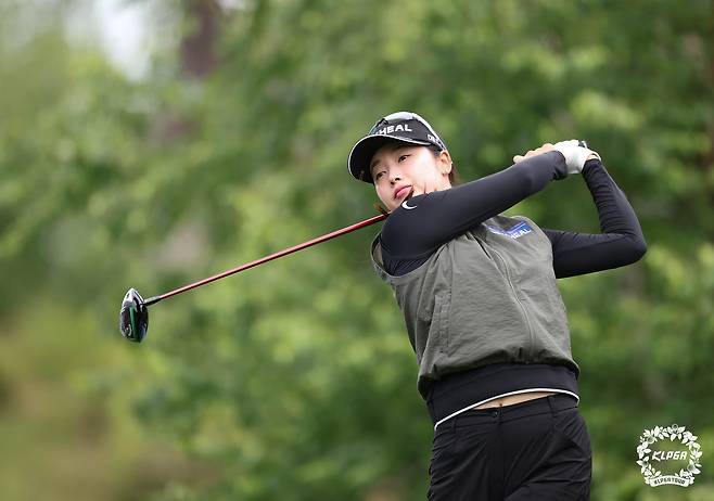 한진선의 티샷. [KLPGA 제공. 재판매 및 DB 금지]