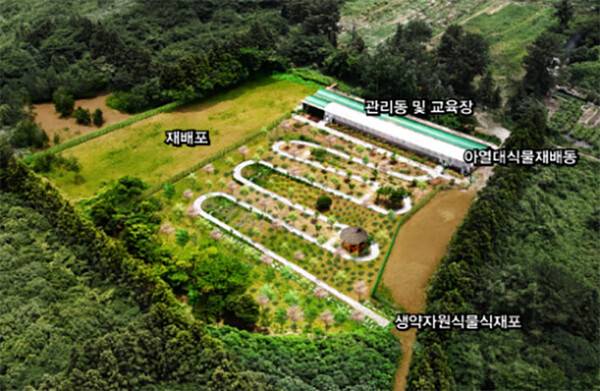 제주대학교 약초원 조감도. (자료=제주대학교)