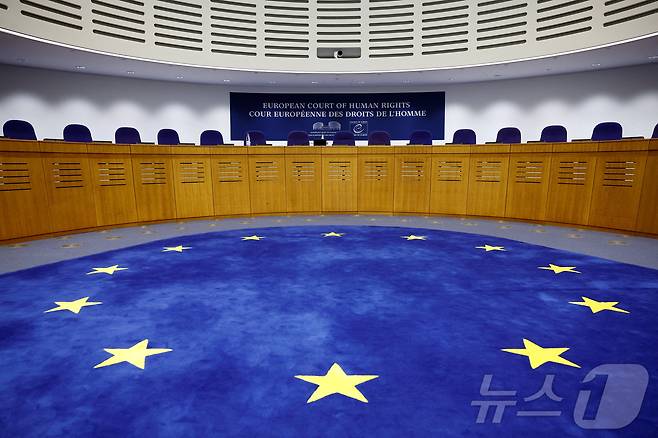 유럽인권재판소 법정 안. 2024.4.9 ⓒ 로이터=뉴스1 ⓒ News1 김경민 기자