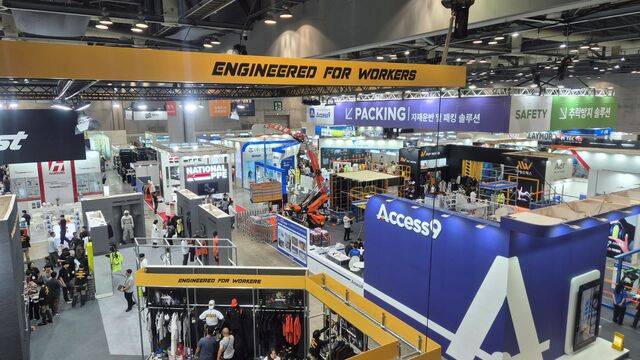 9일 <더팩트>는 지난 7일 경기도 일산 킨텍스에서 산업안전보건의 달을 맞아 열린 ‘스마트안전보건박람회’에 참석했다. / 정다운 기자