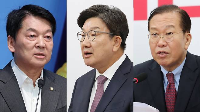 안철수, 권성동, 권영세. /남강호 기자
