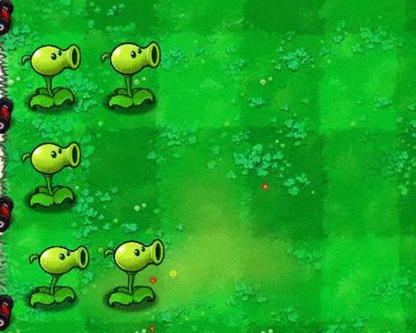 식물을 심으면 좀비 머리를 팍 하고 분리시켜 버린다