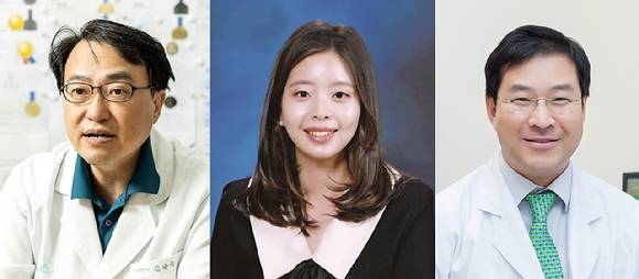 서울아산병원 융합의학과 김남국 교수·이유진 연구원, 신경과 정선주 교수(왼쪽부터). [사진=서울아산병원]