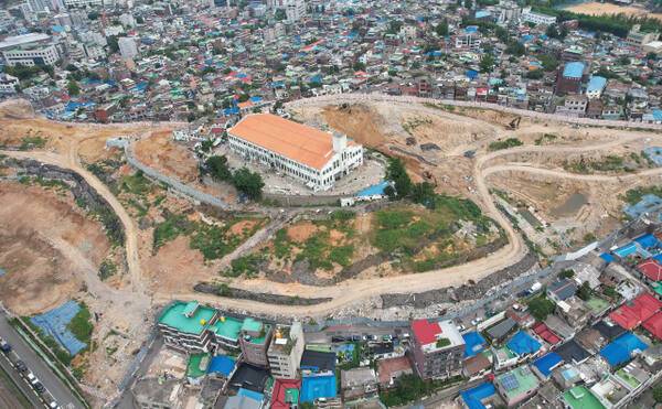 구한말 조선에서 활동하던 미국 공사인 호러스 알렌의 서양식 별장 자리에 한국예수교전도관부흥협회가 1957년 예배당으로 세운 '전도관'의 2022년 9월 모습. 경기일보DB