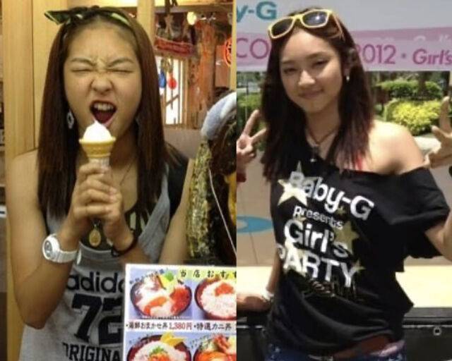 쿄카의 10대 시절 사진이 공개됐다. / 온라인 커뮤니티 캡처