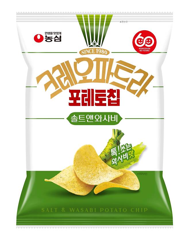 농심 크레오파트라 포테토칩 솔트앤와사비 [농심 제공]