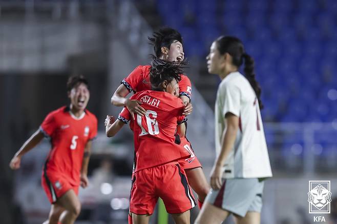 지소연 극적인 동점골. 대한축구협회