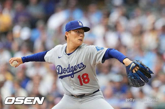 [사진] LA 다저스 야마모토 요시노부. ⓒGettyimages(무단전재 및 재배포 금지)