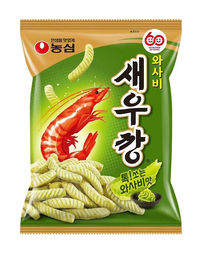 ‘와사비새우깡’. 농심 제공