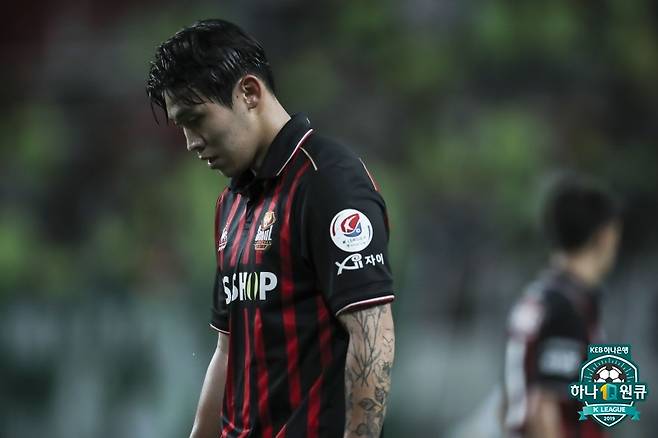 지난 2019년 FC서울 소속이던 황현수. /사진=한국프로축구연맹 제공