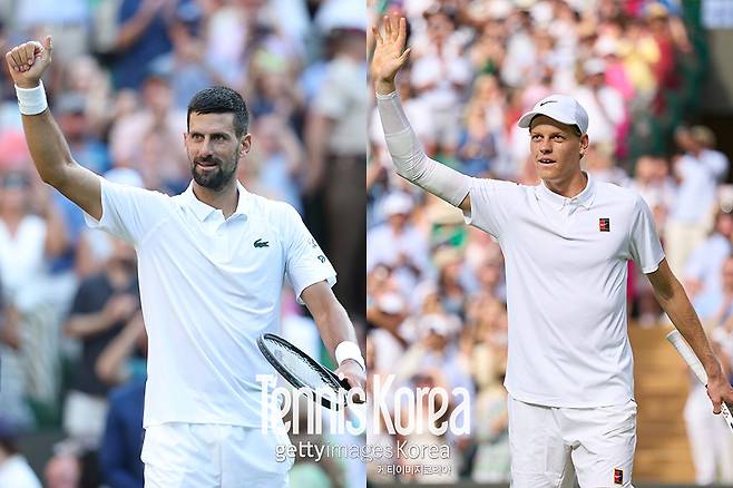 조코비치(좌), 시너(우) (사진/게티이미지코리아)