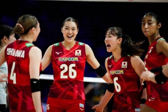 일본 여자배구 대표팀 선수들 / FIVB 홈피 캡처