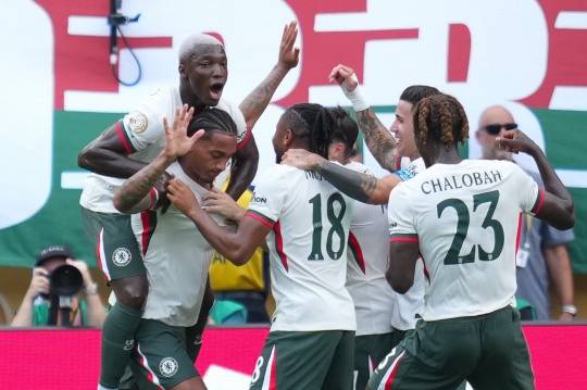 기뻐하는 첼시 선수단. 사진[신화=연합뉴스]