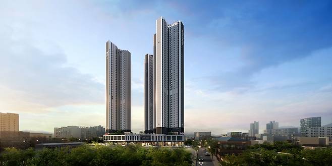 번영로 롯데캐슬 센트럴스카이 투시도 [사진 = 롯데건설]