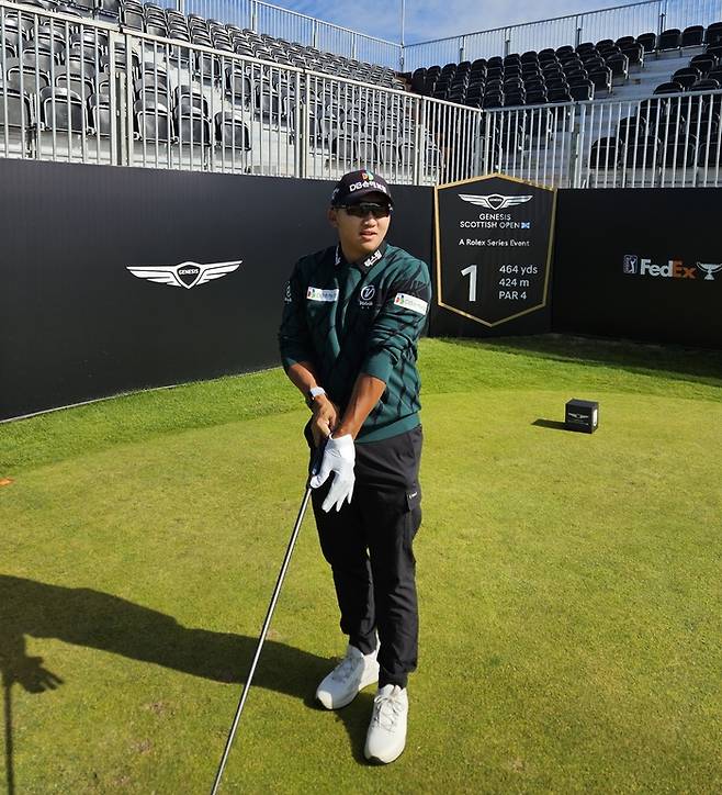제네시스 스코티시 오픈 선전을 다짐한 김홍택. 김홍택