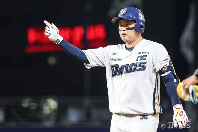 10일 창원 삼성전에서 클러치 능력을 뽐낸 권희동. 사진=NC 제공