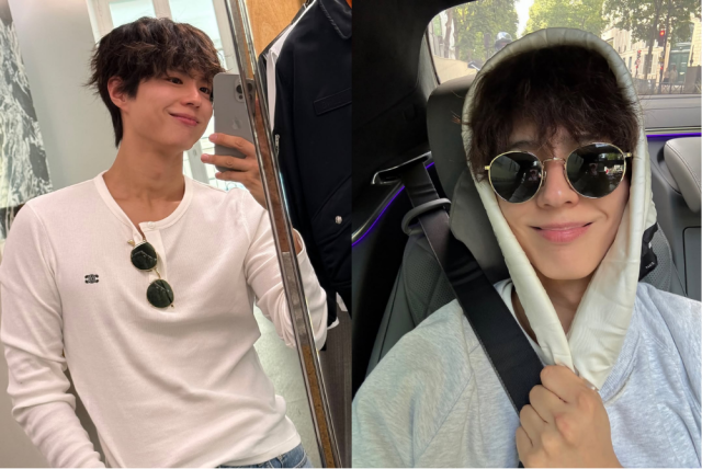 배우 박보검이 셀린느 비비엔느 2026 S/S 쇼 일정을 소화했다. / 박보검 인스타그램