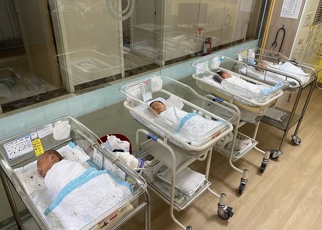 조리원 신생아실 모습. [헤럴드경제 DB]