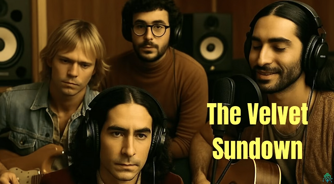 유럽 4인조 록밴드 ‘벨벳 선다운’. [유튜브]