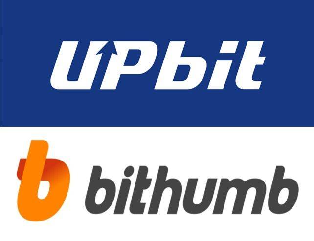 [서울=뉴시스] 업비트와 빗썸 로고. (사진=업비트, 빗썸) 2024.06.20 *재판매 및 DB 금지
