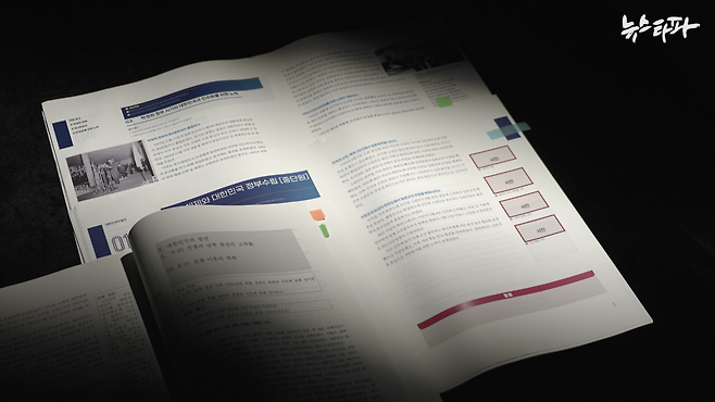 박근혜 정부 국정교과서 필진 등이 지난 2023년 교과서 검정심사에 출원할 목적으로 교과서 원고를 작성했다.