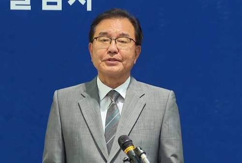 이명현 특별검사 순직해병 수사 방해 의혹 사건을 수사하는 이명현 특별검사가 9일 서울 서초구 특검 사무실에서 브리핑을 하고 있다. 2025.7.9