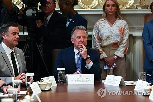 도널드 트럼프 미국 대통령의 중동 특사 스티브 위트코프 [워싱턴 EPA=연합뉴스 제공]