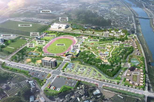 전북 임실군 오수면 세계명견테마파크 조감도. 임실군 제공