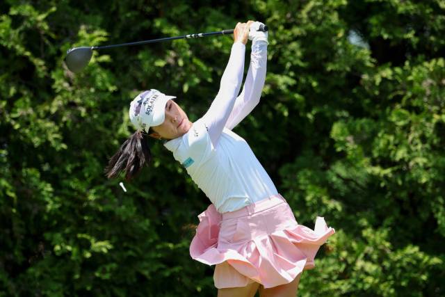 에비앙 챔피언십 1라운드에서 3언더파 68타를 친 윤이나. 사진 제공=AFP연합뉴스